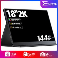 EVICIV 144hz Monitor Portatile, 18" 2K QHD Schermo Esteso per PS5/Xbox/Cellulare