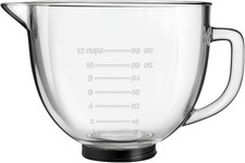 Ciotola Vetro Compatibile Mixer Kitchen Aid 4.5&5 Capienza 2,5 Litri PQPO Nuova