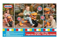 Little Tikes - Chompin' Dino Trike Indoor/Outdoor Tricycle W/ Dinosaur Sounds