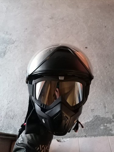 Maschera con occhiali visiera - con,