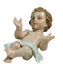 Gesù Bambino Bambinello cm.16 in fine porcellana Navel by Paben
