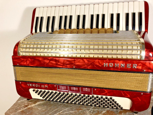 Fisarmonica hohner rossa verdi - fisarmonica,