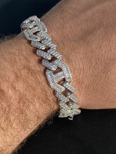 Bracciale uomo vero argento