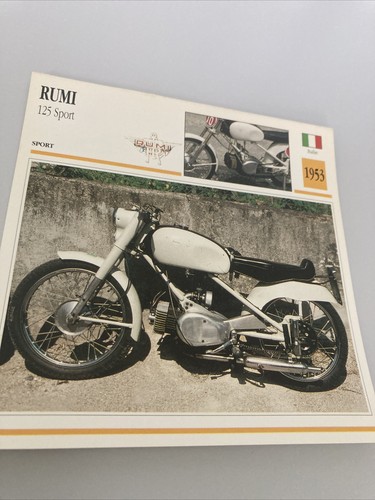 Rumi 125 sport 1953 carta - carta, moto