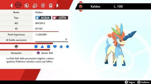 Keldeo forma risoluta 6iv - keldeo, br