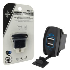 PRESA USB DOPPIA A INCASSO PER