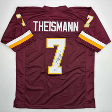 Maglia autografata/firmata JOE THEISMANN 83 MVP Washington Borgogna JSA COA Auto