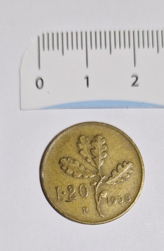 Moneta lire del 1958 - 20,