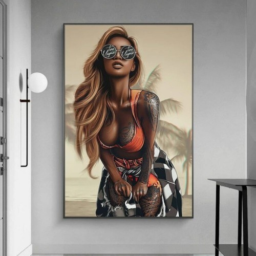 Poster astratto sexy tatuaggio
