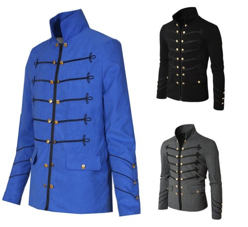 Men steampunk military jacket - men,