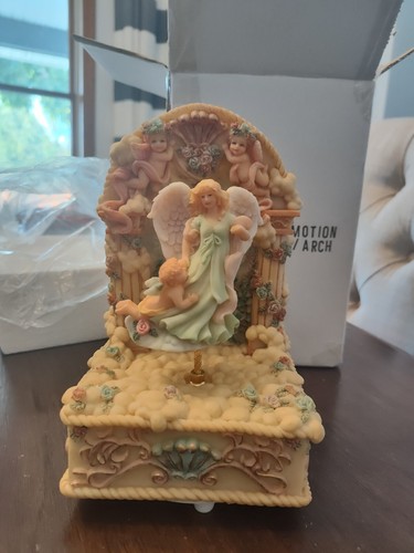 Statuina angelo vintage con