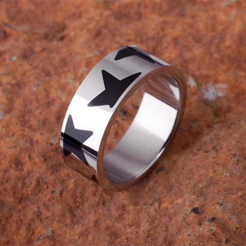 Stelle nere anello rockabilly - stelle, nere!