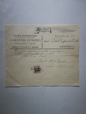 STUDIO FOTOGRAFICO GARAVINI EUSEBIO GIAVENO fattura 1906 con bollo