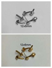 100 borchie rotondo sfuse colore oro 12x6mm per scarpe borse 