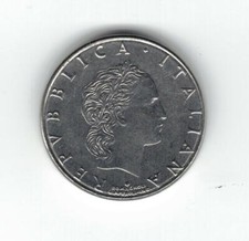 MONETA coin 50 LIRE (piccole) Italia 1992 Repubblica Italiana 