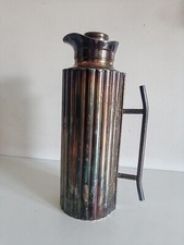 Thermos Caraffa Vintage anni ‘70 – Design Cassetti – Acciaio Placcato Argento  