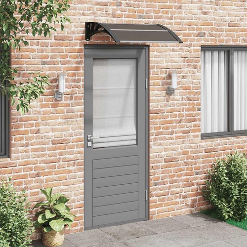 Pensilina per porta nera 80x75