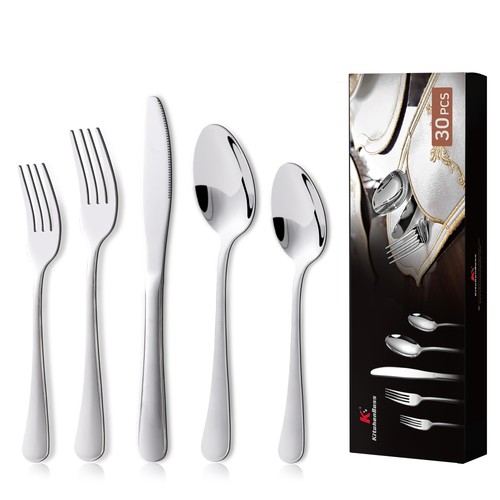 Kitchenboss set posate acciaio - set,