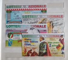 Biglietti Lotteria Nazionale anno 1992 completo, 10 pezzi