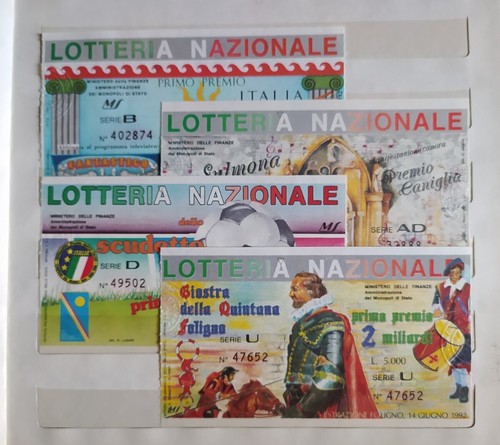 Biglietti lotteria nazionale - biglietti,