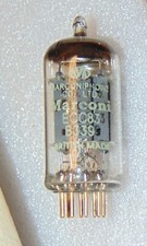 BRITISH 1950S NOS RARO Marconiphone Mullard 17mm piastra B339 ECC83 12AX7 SPILLA ORO