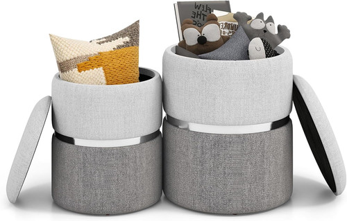 Set pouf contenitore - 2,