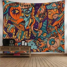 Telo multiuso da parete arazzo pace astratto stelle arte decoro arredo yoga