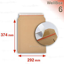 5 Enveloppes carton rigide renforcé 292x374 mm Wellbox 6