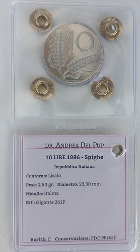 Lire 1986 fdc proof - 1986,