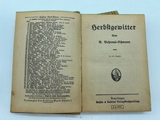 Herbstgewitter – Anna Behrens – Roman ancien allemand – Reutlingen – vers 1918