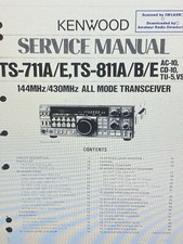 Kenwood Ts-711a 811a Uhf Vhf