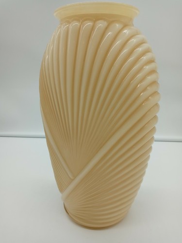 Vintage glass ribbed draped - glass,