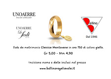 FEDE NUZIALE UNOAERRE 5 GRAMMI