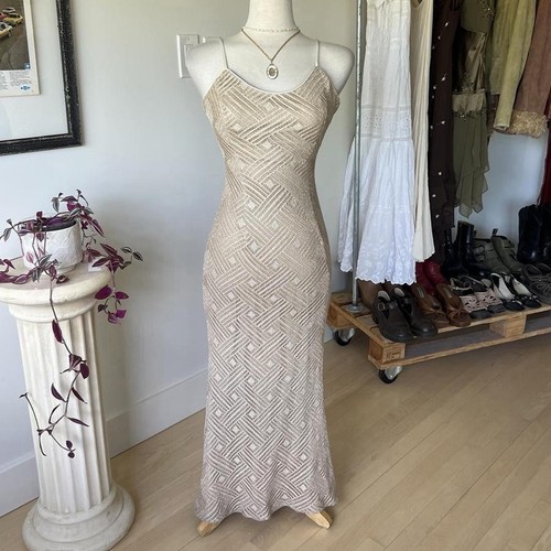 Bodycon lungo metallizzato