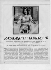 advertising Pubblicità -TEST MOTO MALAGUTI 50 HOMBRE 1972-MOTOITALIANE