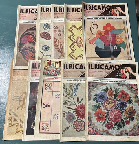 Riviste ricamo anni 30 - ricamo,