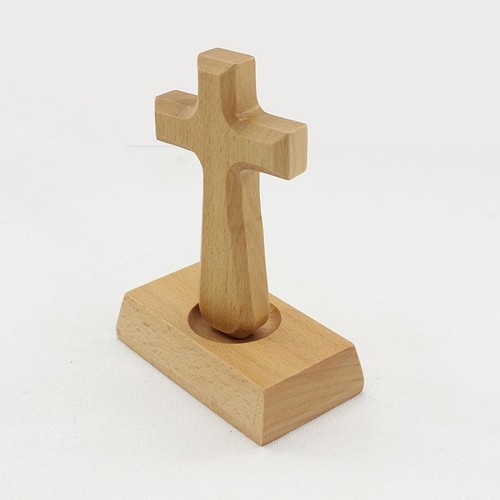 Crocifisso legno piedi - in,