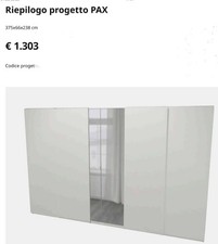 armadio  Bianco Lucido camera da letto