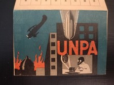 1 Tessera dell'U.N.P.A. Protezione aerea. Perfetta. 1937/XV° Fascismo