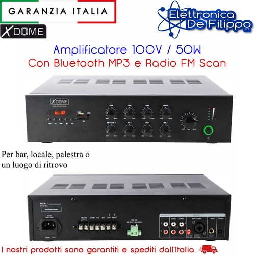 Amplificatore 100v 50w - 100v, con