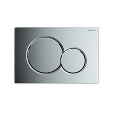 Placca di comando cromata per