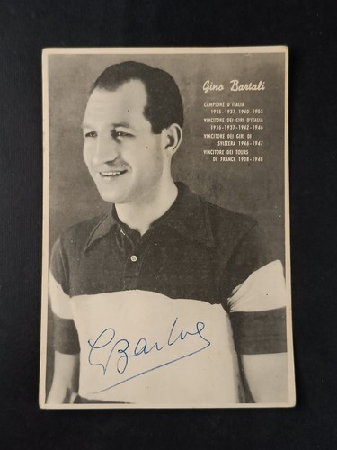 Cartolina autografata gino - cartolina,