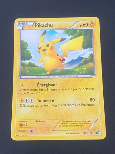 Carte pokemon pikachu 115 - pikachu, 115/114