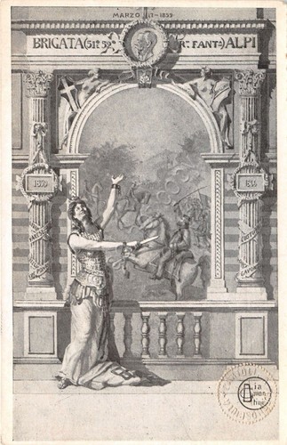 Cartolina reggimentale - cartolina,