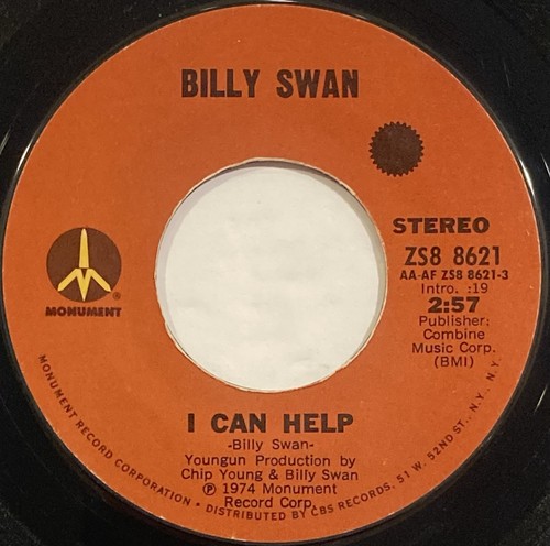 Billy swan can help - help, –