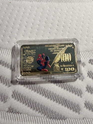 Spider man lingotto oro - lingotto,