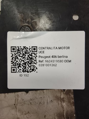 0281001262 centralina motore