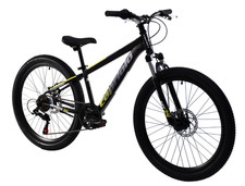 breluxx® 24 pollici mountain bike Capriolo Oxygen 2D FS, Shimano 18G - nero blu