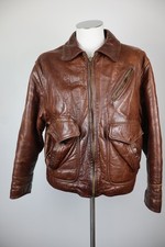 ENERGIE GIUBBINO PELLE TRAPUNTATO UOMO TG M MAN VINTAGE LEATHER JACKET CASUAL