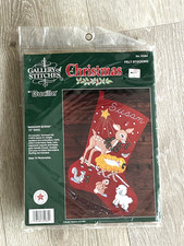 Nuovo Bucilla Feltro Calza Kit Mangiatoia Scena #32964 Natale Galleria di Punti